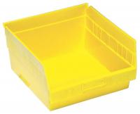 33Z312 Shelf Bin, 11-5/8x11-1/8x8, Yellow
