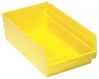 33Z315 Shelf Bin, 17-7/8x11-1/8x8, Yellow