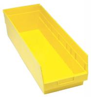 33Z318 Shelf Bin, 23-5/8x8-3/8x8, Yellow