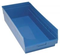 33Z319 Shelf Bin, 23-5/8x11-1/8x8, Blue