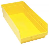 33Z321 Shelf Bin, 23-5/8x11-1/8x8, Yellow