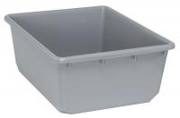 33Z348 Nesting Tub, 24-1/2x19x9-1/2, Gray