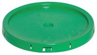 34A237 Plastic Pail Lid, Green, For 34A221, 34A225