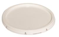 34A239 Plastic Pail Lid, Snap, White, For 34A233