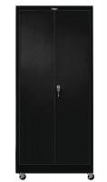 34A352 Mobile Storage Cabinet, 36x24, Black