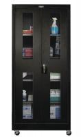 34C221 Mobile Storage Cabinet, 48x24, Black