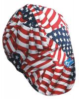 34C352 Welding Cap, Color Red/White/Blue, 7-3/4