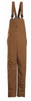 34C634 Bib Overalls, Brown, 50-1/2 In x 31-1/2 In