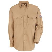 34C645 FR Long Sleeve Shirt, Button, Khaki, 3XL
