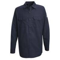 34C801 FR Long Sleeve Shirt, Button, Navy, L