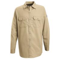 34C810 FR Long Sleeve Shirt, Button, Khaki, L