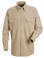 34C833 FR Long Sleeve Shirt, Button, Khaki, LT