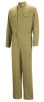 34D047 Flame-Resistant Coverall, Khaki, 38 In