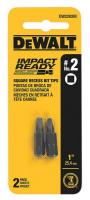 34D717 Square Screwdriver Bit, 1/4, 1 In, PK10