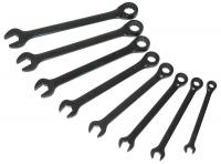 34D935 Ratchet Wrench Set, Combo Spline, SAE, 8 Pc