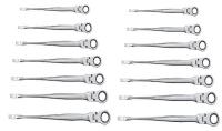 34E322 RatchetWrench Set, X-Beam, SAE/Metric, 14Pc