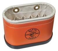 34E634 Tool Bucket, 14 x 7 x 10 In, 15 Pkt, Orange