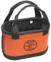 34E637 Tool Bucket, Handles, 14x7x10, 15Pkt, Orange