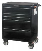 34F759 Rolling Cabinet, 30x20x41 In, 5 Drawer, Blk