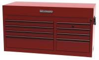 34F761 Top Chest, 41 x 20 x 22 In, 8 Drawer, Red