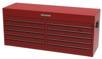 34F767 Top Chest, 56 x 24 x 22 In, 12 Drawer, Red