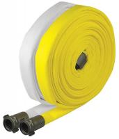 34F886 Forestry Hose, Dia. 1 In., 50 ft. L, White