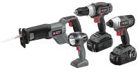 34G821 Combo Kit, 4-Tool, 18 V