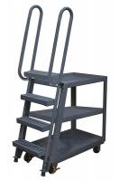 34K071 Stock Picking Ladder Cart, Welded Steel