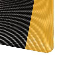 34L241 Antifatigue Mat, Industrial, Blk/Ylw, 3x2ft