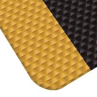 34L278 Antifatigue Mat, Indstrl, Blk/Ylw, 60x4ft