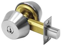 35R641 Double Cylinder Deadbolt, Satin Chrome