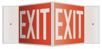 35R662 Sign, Exit, 8x12, White/Red