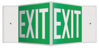 35R664 Sign, Exit, 8x12, White/Green