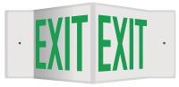 35R666 Sign, Exit, 8x12, Green/White