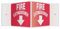 35R673 Sign, Fire Extinguisher, 8x18 In.