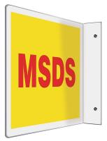 35R676 Sign, MSDS, 8x12 In.