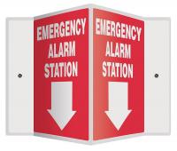 35R686 Sign, Emergency Alarm Station, 12x14