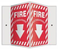 35R689 Sign, Fire Extinguisher, 12x9 In.