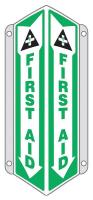 35R711 Sign, First Aid, 18x7-1/2 In.