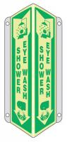 35R725 Sign, Shower Eye Wash, 18x7-1/2 In.