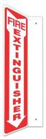 35R736 Sign, Fire Extinguisher, 24x4 In.