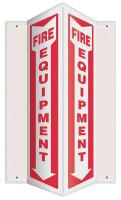 35R737 Sign, Fire Equipment, 24x7-1/2 In.