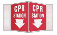 35R770 Sign, CPR Station, 8x8 In.