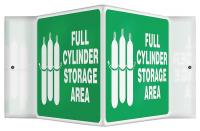 35R788 Sign, Full Cylinder Storage Area, 8x8 In.