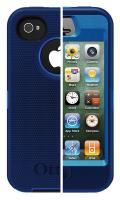 35R855 Defender Case, iPhone 4S, Ocean Blue