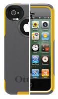 35R866 Commuter Case, iPhone 4S, Gray/Yellow