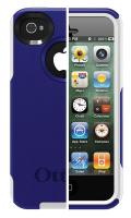 35R869 Commuter Case, iPhone 4S, Blue/White