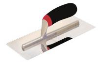35T141 Notched Trowel, 4-1/2 x 11 In, SS, V-Notch