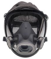 35T214 Full-Facepiece Respirator, Poly Headnet, L