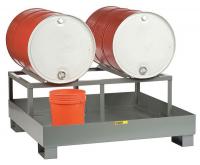 35T607 Spill Control Platform w/Drum Rack, 66gal